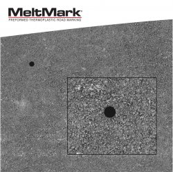 MeltMark Kontrastprick Diameter 5 cm svart
