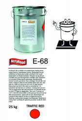 AcryRoad E-68 25 kg +/- Trafikröd RAL 3020