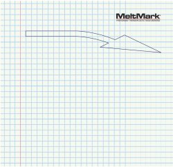 MeltMark Pil Körfältsbyte Höger 500 cm Vit 
