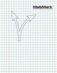 MeltMark Buet pil venstre-højrepil 260 cm Hvid