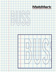 MeltMark "BUSS" 120x160 cm Vit
