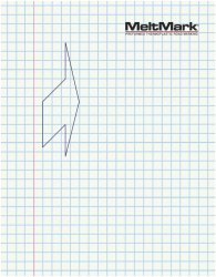 MeltMark Pilhuvud Höger 250 cm (för 500 cm pil) Vit 