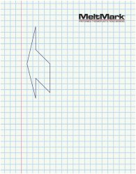 MeltMark Pilhuvud Vänster 250 cm (för 500 cm pil) Vit 