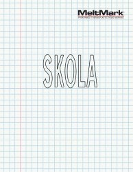 MeltMark "SKOLA" 120x194 cm Vit