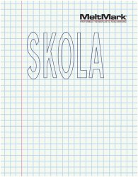 MeltMark "SKOLA" 160x260 cm Vit