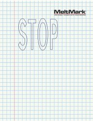 MeltMark "STOP" 160x220 cm Valkoinen