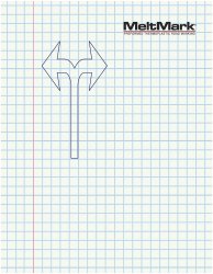 MeltMark Venstre-højrepil 260 cm Hvid
