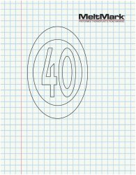 hastighetsymbol 40 km/h asfalt vägmarkering