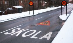 varning barn på väg