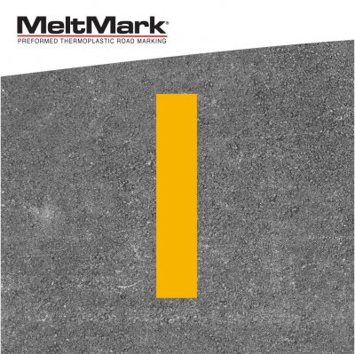 MeltMark Linje Gul +/- RAL 1023 20x100 cm 
