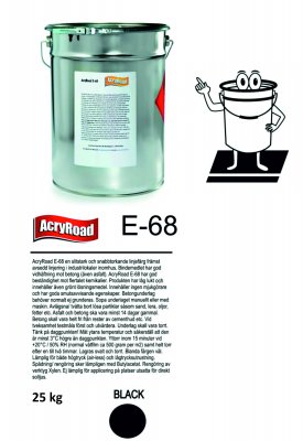 AcryRoad E-68 25 kg +/- Svart