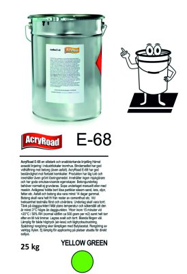 AcryRoad E-68 25 kg +/- Gulgrön RAL 6018