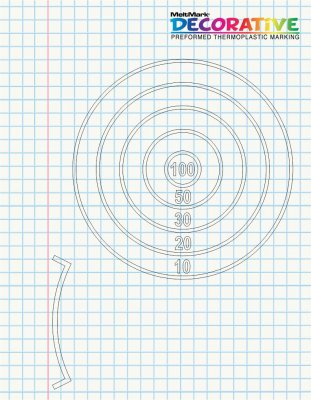 MeltMark DECORATIVE THROW-POINTS 670x330 cm MIXED COLORS