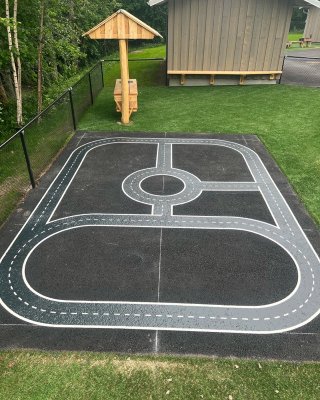 Bilbana för asfalt 350x480 cm