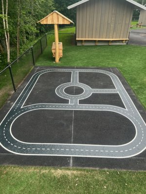 Bilbana för asfalt 350x480 cm