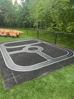 Bilbana för asfalt 350x480 cm