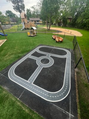 Bilbana för asfalt 350x480 cm