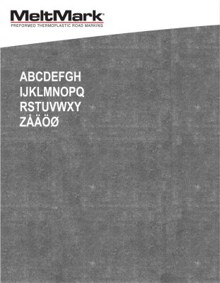 MeltMark siffror och text 20 cm