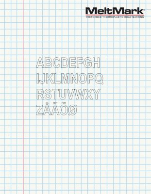 MeltMark siffror och text 30 cm