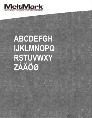 MeltMark siffror och text 30 cm