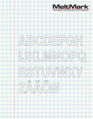 MeltMark siffror och text 50 cm