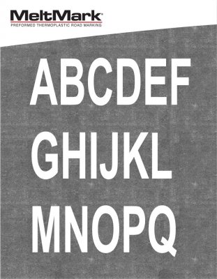 MeltMark siffror och text 100 cm 