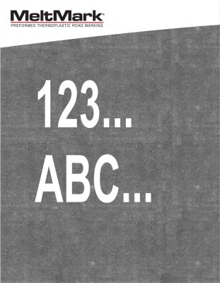 MeltMark siffror och text 100 cm 