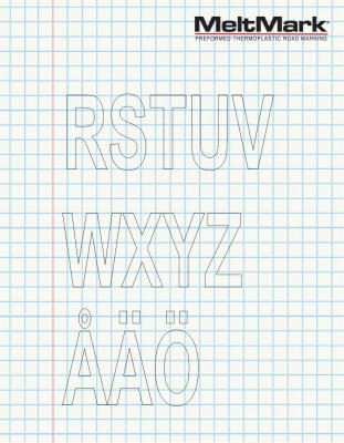 MeltMark siffror och text 100 cm 