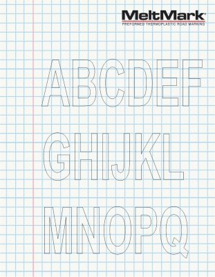 MeltMark siffror och text 100 cm 