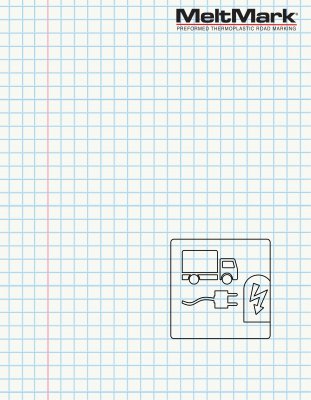 MeltMark Symbolet for opladning af lastbiler 50x150 hvid/ grøn