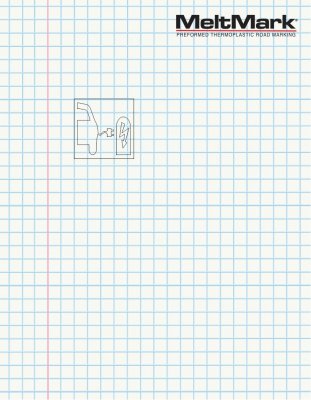 MeltMark Laddsymbol 90x90 cm vit/röd/grön