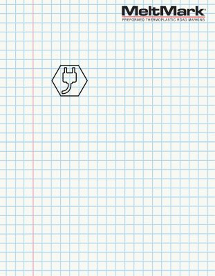 MeltMark Laddsymbol 69x80 cm grön/vit