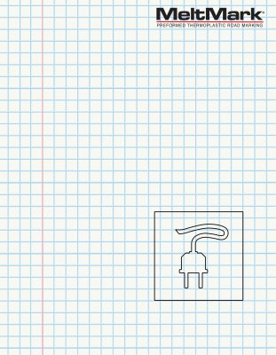 MeltMark Laddsymbol 150x150 vit/grön