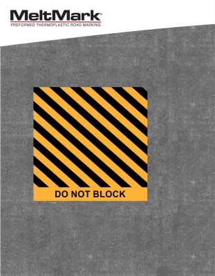 MeltMark DO NOT BLOCK 250x250 cm yellow/ black