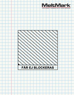 MeltMark DO NOT BLOCK 250x250 cm yellow/ black