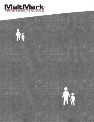 MeltMark Jalankulkija 60x45 cm Valkoinen