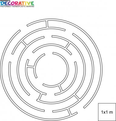 Labyrint diameter 610 cm (10 cm)