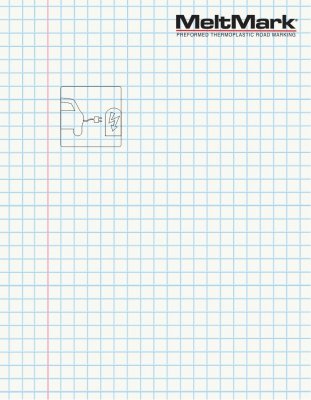 MeltMark Laddsymbol 90x90 cm vit/röd/grön