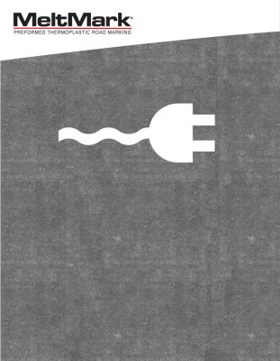 Laddsymbol 100x265 cm Vit