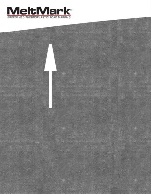 MeltMark Polkupyöränuoli 200 cm Valkoinen