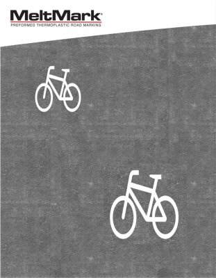 Pyöräilijä 100x100 cm Valkoinen