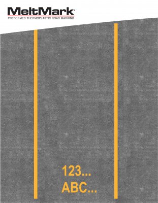 MeltMark siffror och text 30 cm