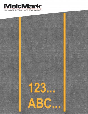 MeltMark siffror och text 50 cm