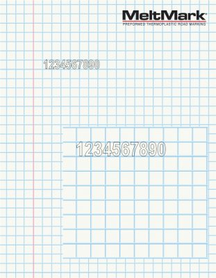 MeltMark siffror och text 20 cm