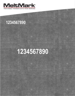 MeltMark Siffra 20 cm Vit (10 pack) 