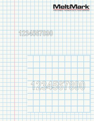 MeltMark siffror och text 30 cm