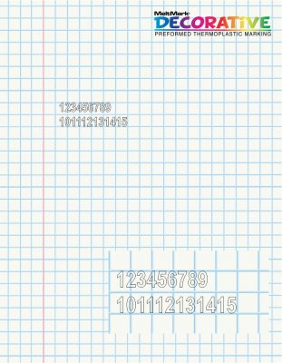 MeltMark numbers 1 to 15 (15 cm)