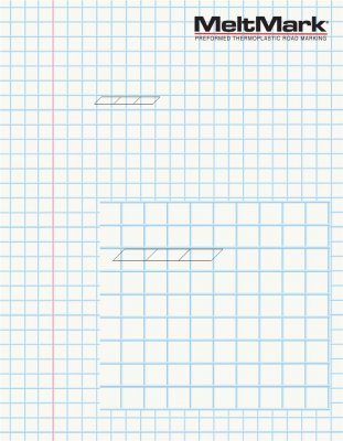 MeltMark Varningslinje 10 cm x ca 85 cm gul/svart